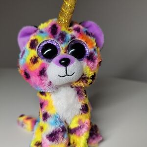 Ty Rainbow Spot Plush Unicorn with White Accents